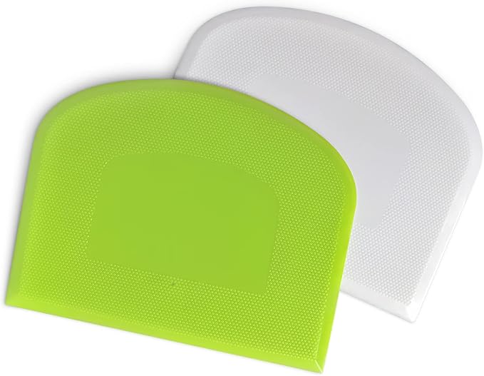 ALLTOP Bowl Spatula & Bench Scraper, Flexible Plastic Multipurpose Kitchen by ALLTOP