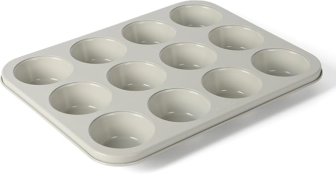 Martha Stewart Gallen 12-Cup Nonstick Carbon Steel Muffin and Cupcake Pan – by MarthaStewart
