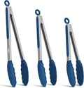 Kitchen Tongs, Stainless Steel Cooking Tongs by EEKEDO