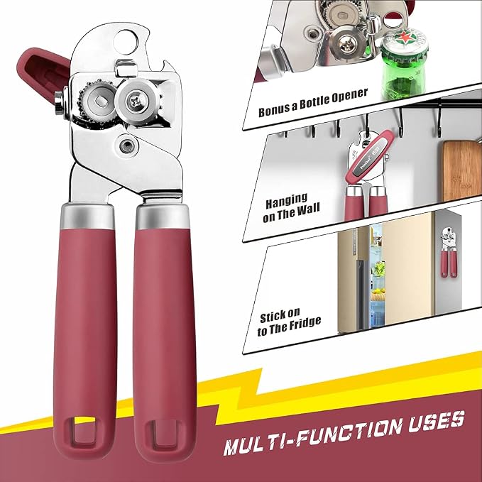 PrinChef Can Opener Manual, Can Tin Bottle Opener - Image 6