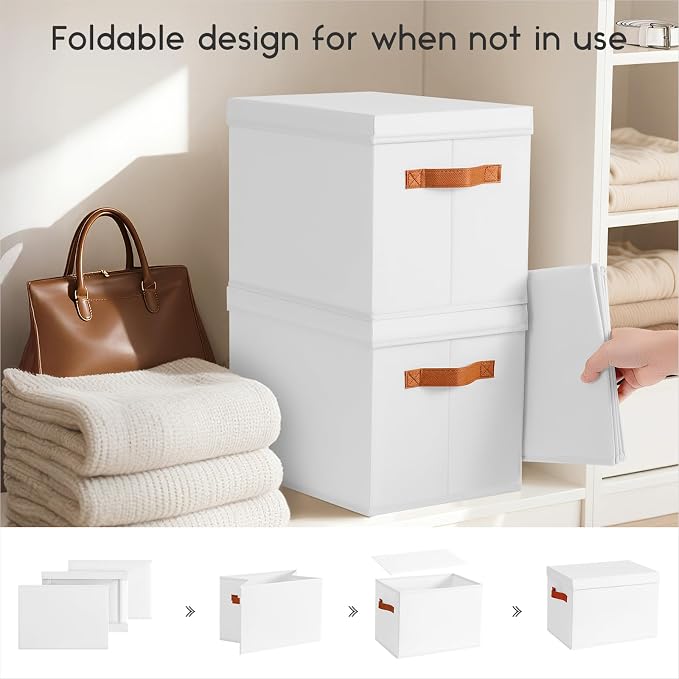 Homsorout Storage Bins with Lids - Image 3
