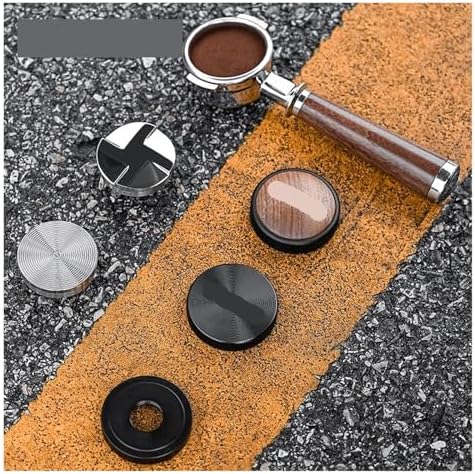 51/53/58mm Coffee Tamper & Distributor With Tamping Mat Cleaning Brush