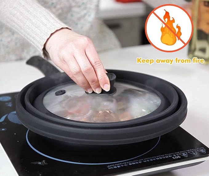 Microwave Splatter Cover Glass Cover Guard Lid - Image 5