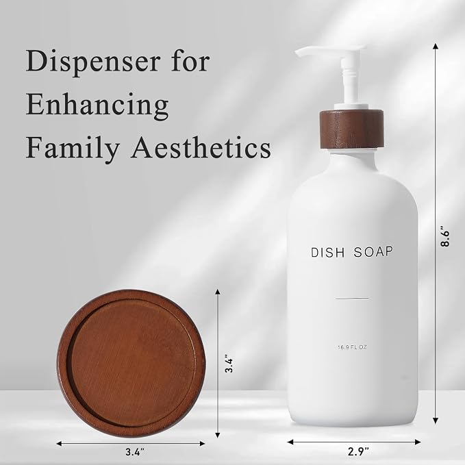 Dish Soap Dispenser, Refillable Soap Dispenser Kitchen - Image 5