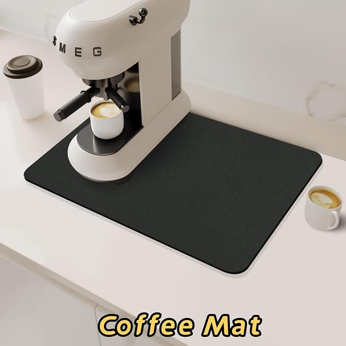 Bloss Black Dish Drying Mat + Faucet Mat - Image 6