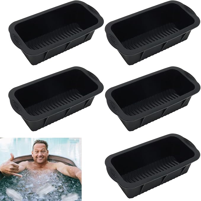 5Pcs Extra Large Ice Block Mold, Silicone Ice Block Molds by MorandiStickyTabsforBooks