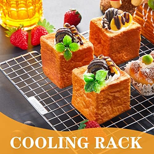 meekoo 8 Pieces Cooling Rack for Baking Cookie Cooling Wire Racks 16 x