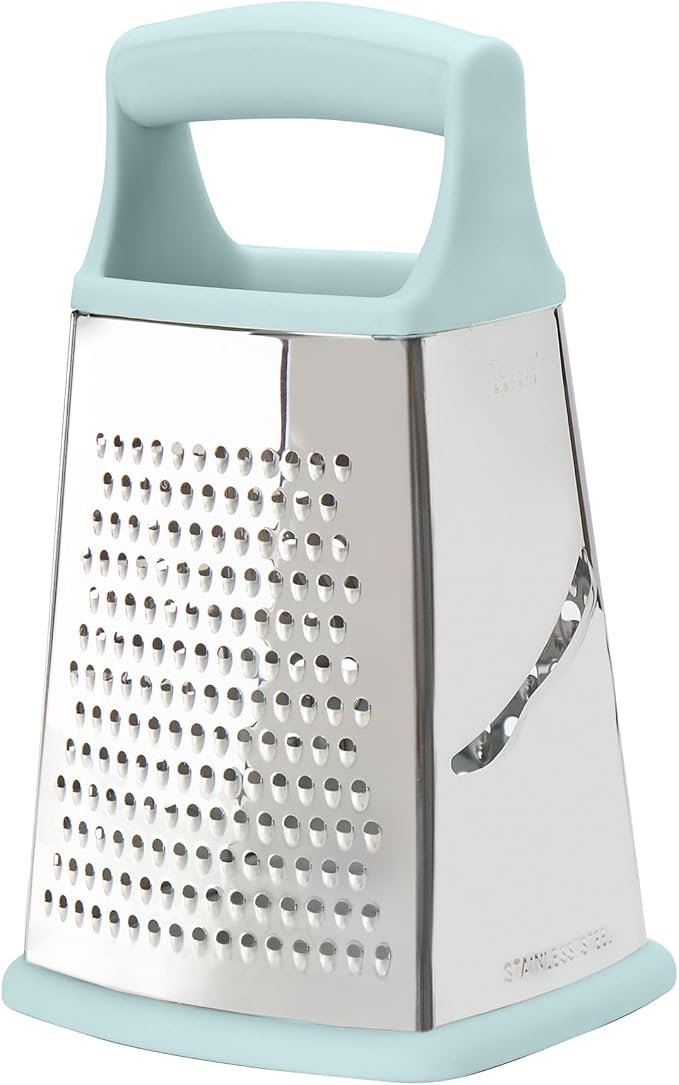 Tovolo Box Grater 4 Sided Large Stainless Steel Cheese Grater by Tovolo