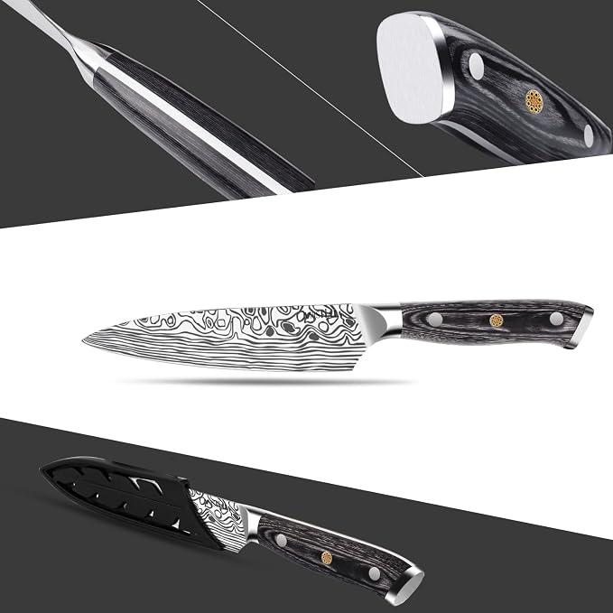 MOSFiATA 4 Inch Paring Knife, Kitchen Knife Fruit Knives - Image 4