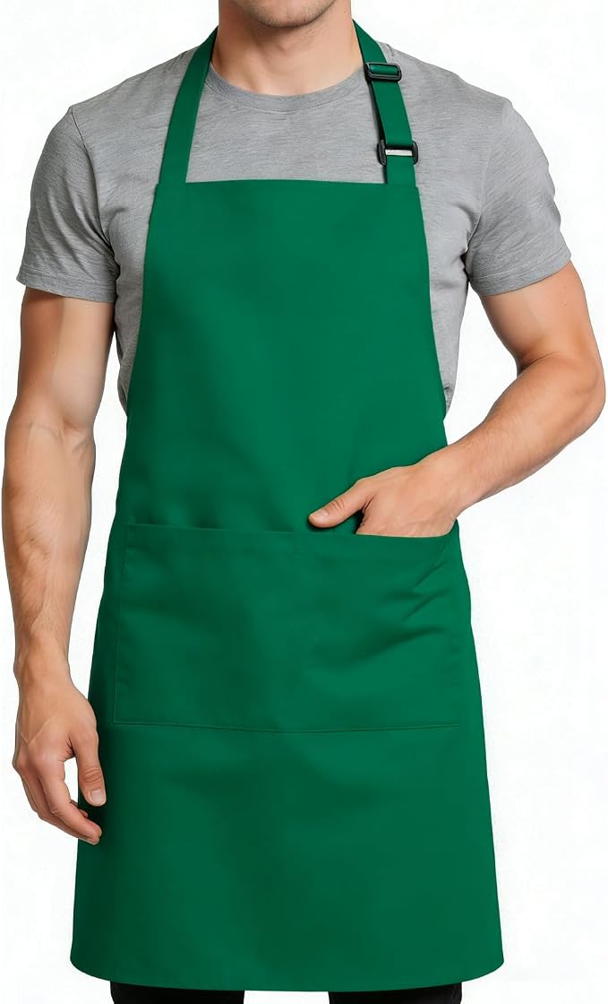 Large Chef Apron for Men and Women, Cooking Kitchen Aprons by Cardkiss