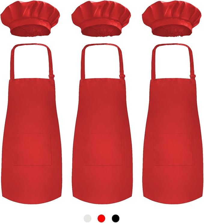 Novelty Place Kid's Apron with Chef Hat Set by NoveltyPlace