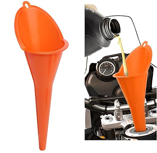 Long-Neck Oil Funnel for Automotive – Multi-Function Plastic Funnel for Oil by Cartisen
