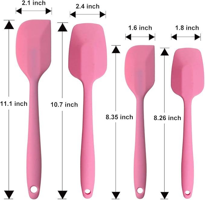 Silicone Spatulas Set, Rubber Spoon Spatula Heat Resistant Spoonula One Piece - Image 5