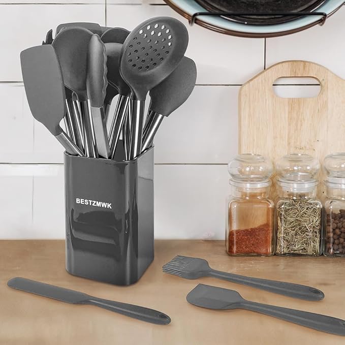 Kitchen Utensil Set-Silicone Cooking Utensils-33 Kitchen Gadgets & Spoons - Image 3
