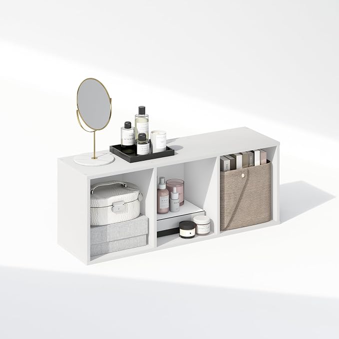 Furinno Reed Closet Organizers and Storage, 3-Tier Closet Organizer, Open Shelf - Image 6