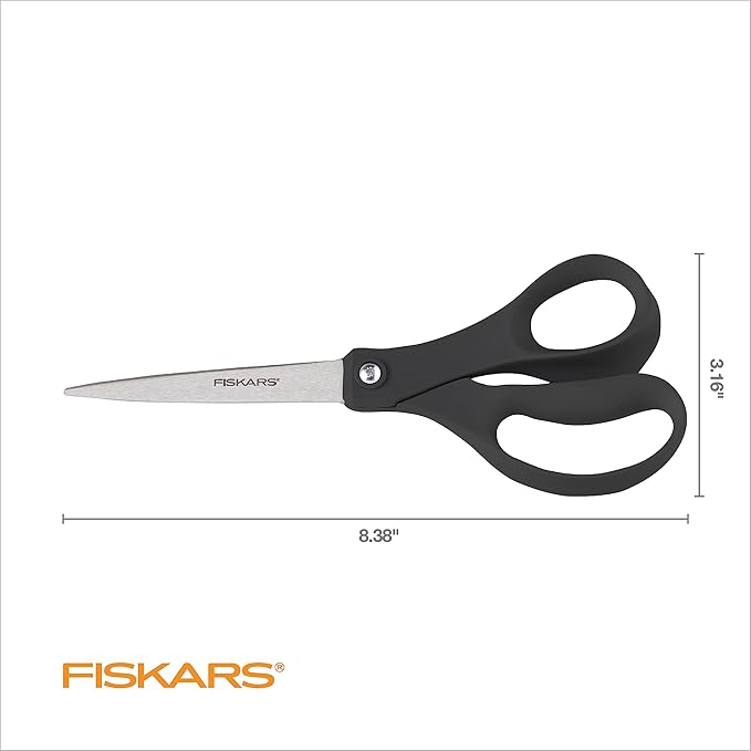 Fiskars 8” Everyday Stainless Steel Scissors - Image 2