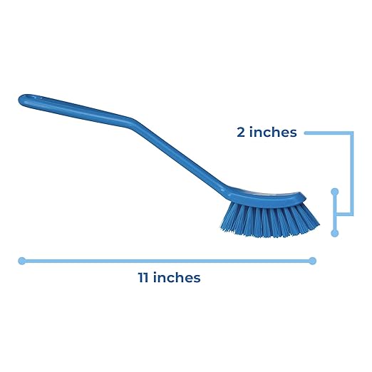 Vikan - Fine Dish Brush - Heavy-Duty, Slip-Resistant Cleaning Brush, - Image 4