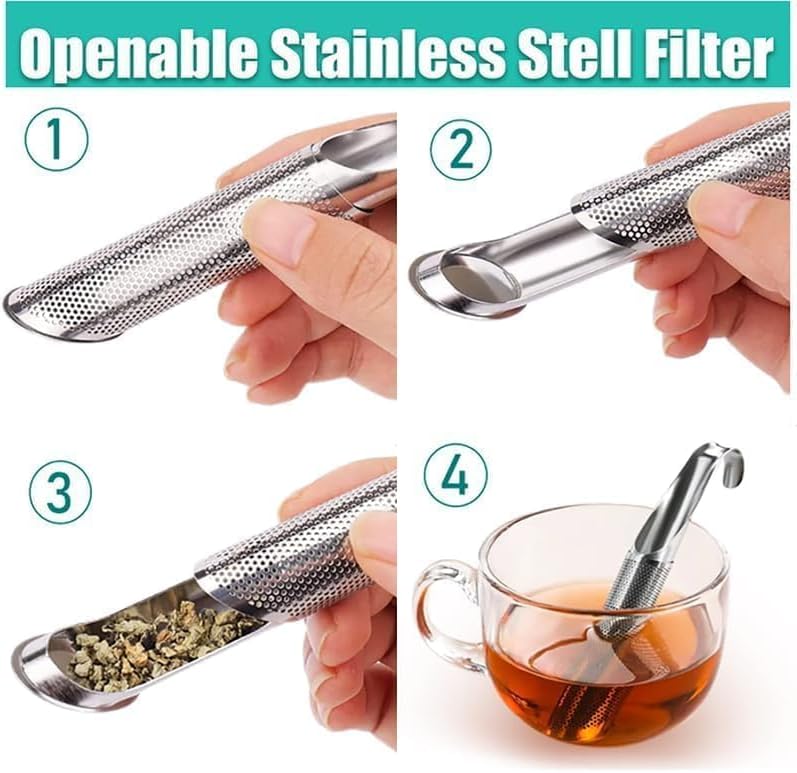 2026 New Stainless Steel Tea Infuser, Mesh Strainer with Hanging Hook