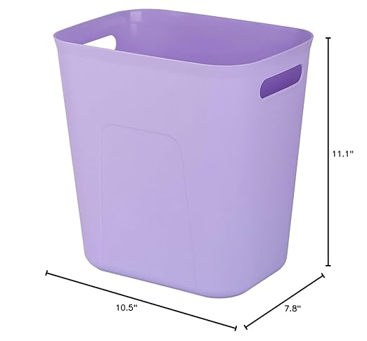 UUJOLY Plastic Small Trash Can Wastebasket, Garbage Container Basket - Image 5