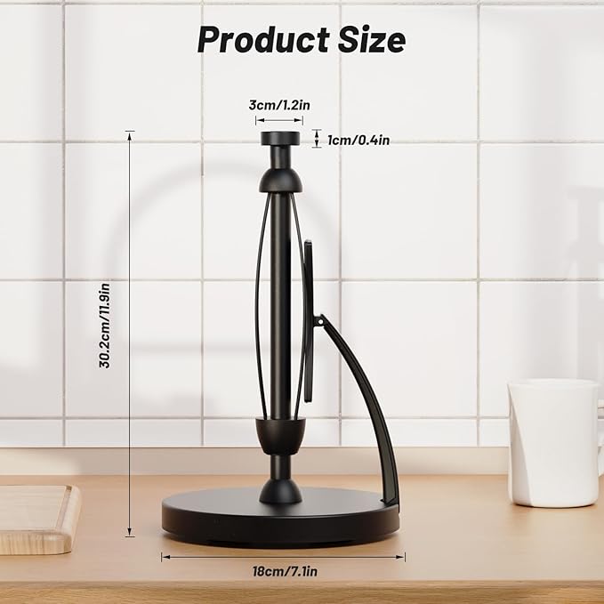 VEHHE Paper Towel Holder Countertop, Simply Tear Paper Towel Stand - Image 6
