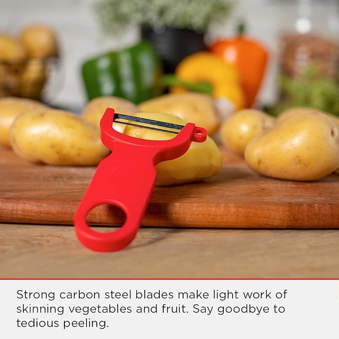 Kuhn Rikon Original Swiss Peeler 3-Pack Red/Green/Yellow - Image 2