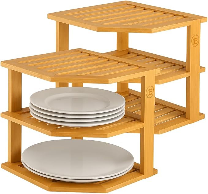 2-Pack Plate Organizer for Cabinet by Bamb%C3%BCsi