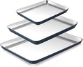 BRONYPRO Stainless Steel Baking Sheet Pan Set of 3, Cookie Sheets 9/12/16 In by Bronypro