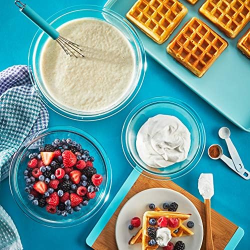 Pyrex Essentials (3-Piece) Glass Mixing Bowls Set for Prepping and