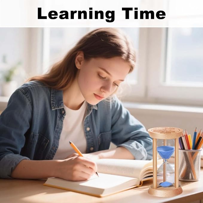 10 Minute Sand Timer, 10 Min Wooden Hourglass, Wood Mini Sand Clock, Ten Minute - Image 7