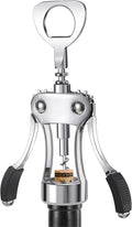 KORCCI Wine Opener, Heavy-Duty Zinc Alloy Wing Corkscrew, Premium Beer Bottle by KORCCI