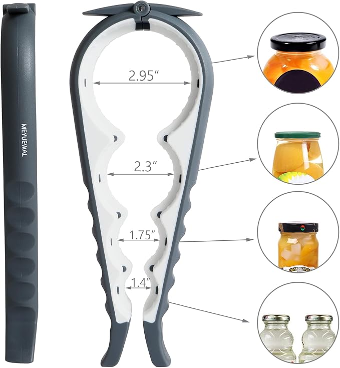Jar Opener Bottle Opener for Weak Hands, 5-in-1 Multi-Function Can Opener - Image 3