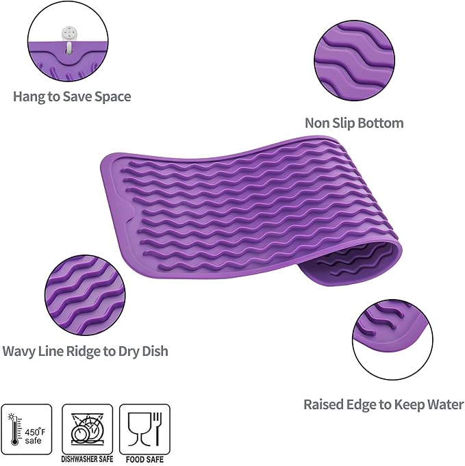 MicoYang Silicone Dish Drying Mat - Image 3