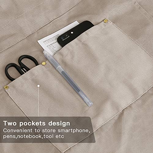 Crossback Apron with Pockets, Apron with Adjustable Straps