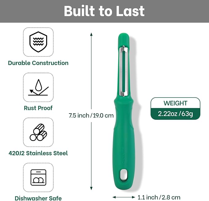 Beneno Swivel Vegetable Peeler, Razor-Sharp Smooth Peeling Potato Peelers - Image 2