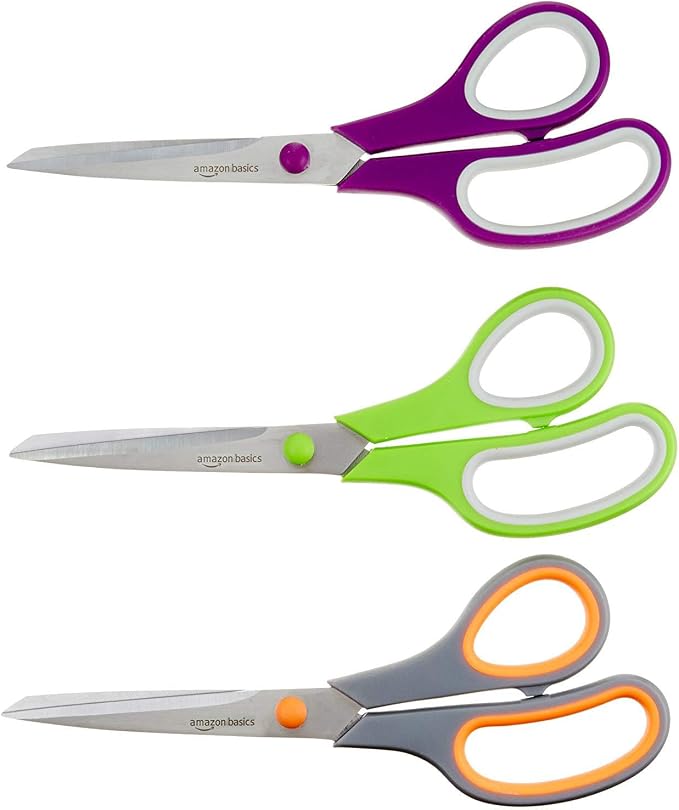 Amazon Basics Multipurpose Stainless Steel Scissors by AmazonBasics