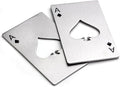 Bottle Opener-Stainless Steel Credit Card Size Casino Bottle Opener by Yerwal