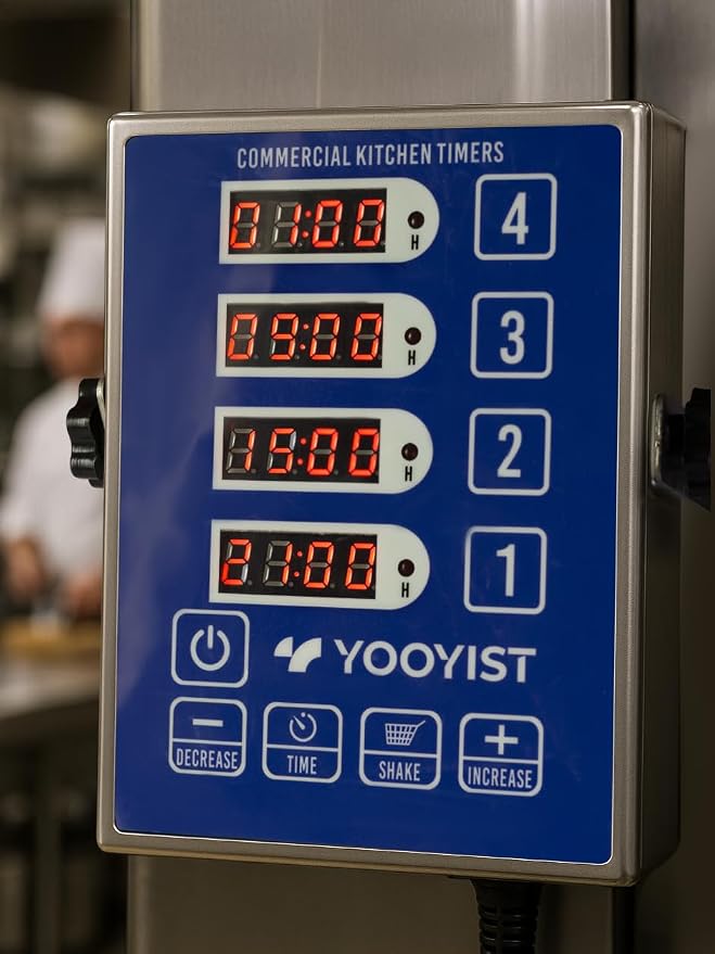 Precision Kitchen Timers for Cooking – 4 Channel Commercial Kitchen Timer - Image 2