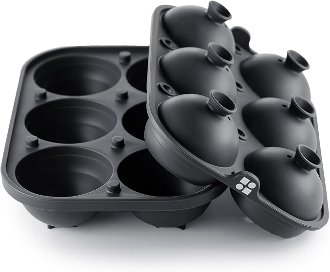 Ice Cube Molds – Large Silicone Ice & Sphere Mold Combo - Image 4