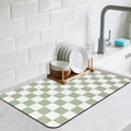 CooRug Checkered Dish Drying Mat by CooRug