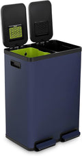 Simpli-Magic 60 Liter / 16 Gallon Rectangular Hands-Free Dual Compartment by Simpli-Magic