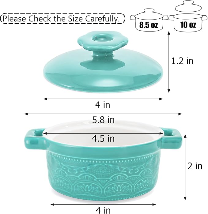 Hacaroa Set of 6 Mini Cocotte - Image 2