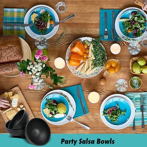28 Pcs Salsa Bowls, 10.6 oz Plastic Mexican Guacamole Bowl
