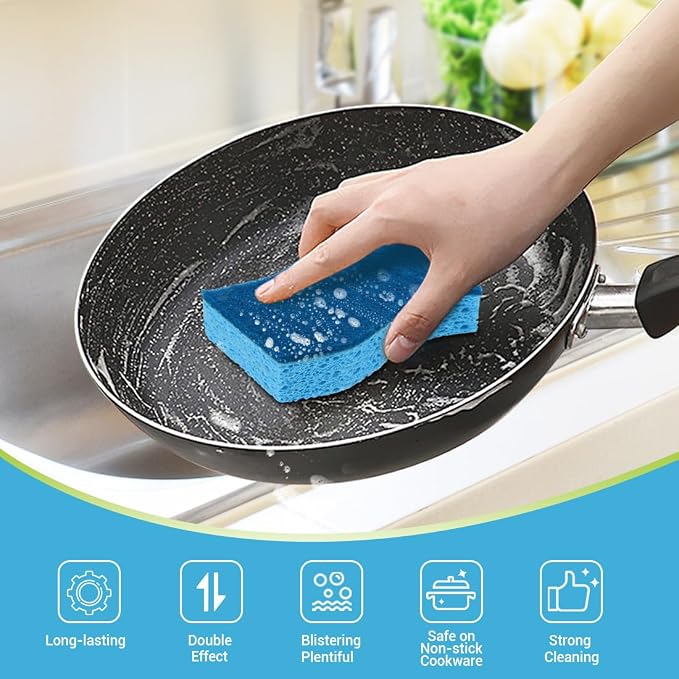 AIDEA Sponges Kitchen, Dish Sponges, Non-Scratch Sponge - Image 2