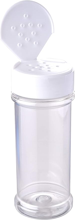 12 Pack of 6 Oz. Empty Clear Plastic Spice Bottles - Image 4