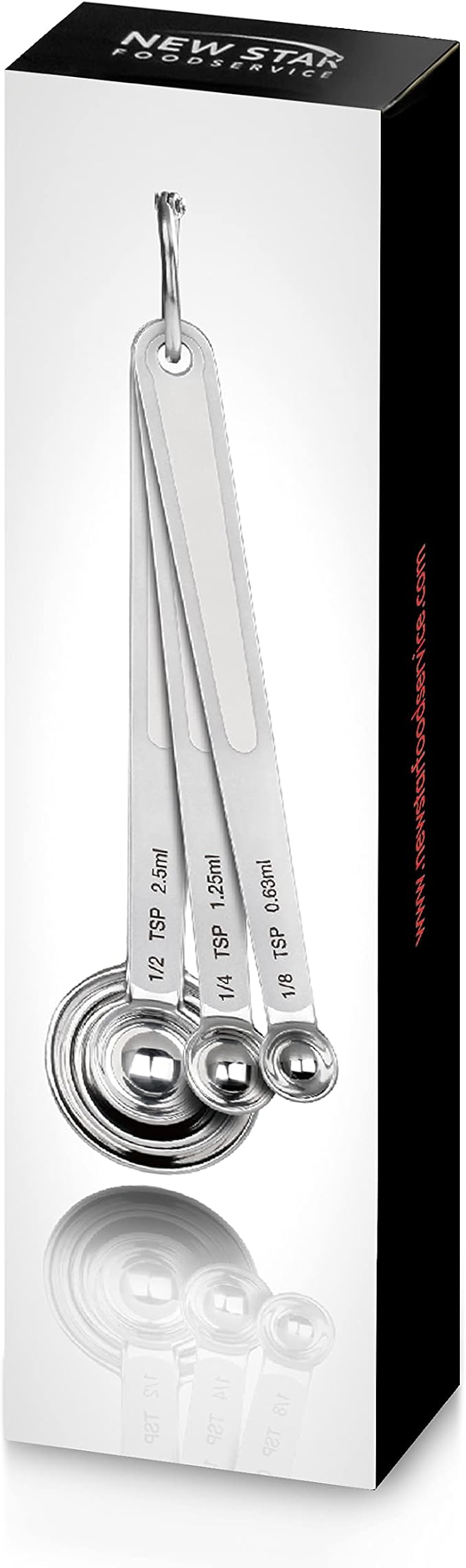 New Star Foodservice 43112 Stainless Steel 18/8 Measuring Spoons - Image 8
