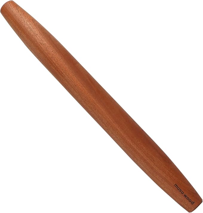 Muso Wood Sapele Wooden French Rolling Pin by Musowood