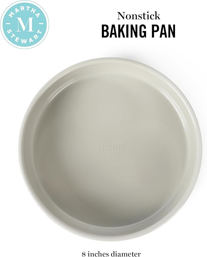 Martha Stewart Gallen 8 Inch Round Nonstick Carbon Steel Cake/Bake Pan - Image 2