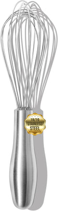 OYV 8" Whisk, Ergonomic Handle, Dishwasher Safe 18/10 Stainless Steel Whisk by OYV