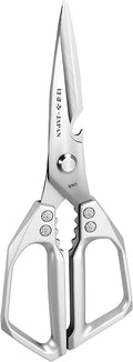 Kitchen Scissors, All Purpose，Ultra Sharp Meat Scissors，Heavy Duty Silver by Honsen