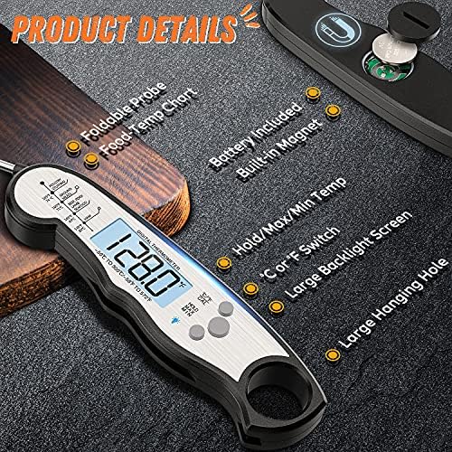 Waterproof Digital Instant Read Meat Thermometer
